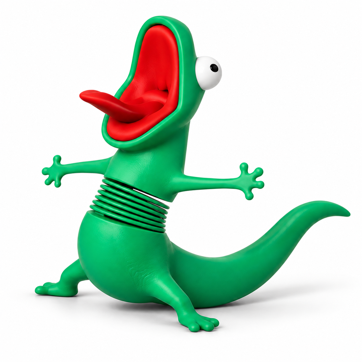 Lagartus Guancho, lagarto con muelle
